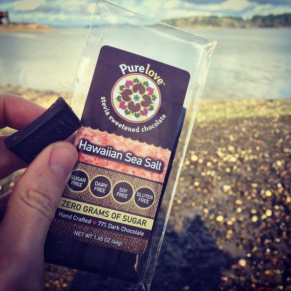 Hawaiian Sea Salt - Stevia Sweetened Chocolate Bar