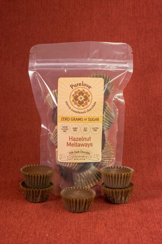 Hazelnut Meltaway dark chocolates