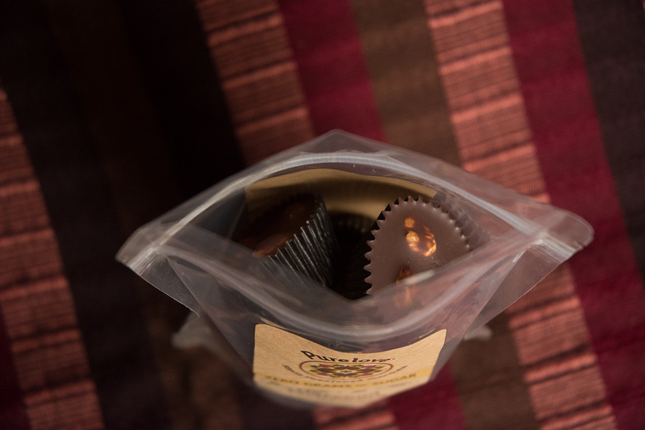 Hazelnut Meltaway dark chocolates