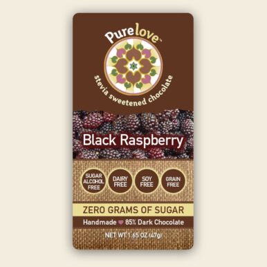 Black Raspberry - Stevia Sweetened Chocolate Bar
