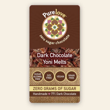 Dark Chocolate Yoni Melts label