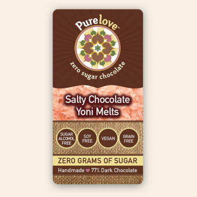 Salty Yoni melts label